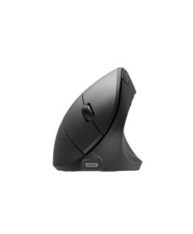 Rato Ergonómico Recarregável com Bluetooth + 2.4GHz, com Pen USB - Preto - Goeik