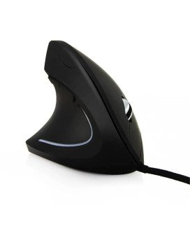 Rato Ergonómico USB, para Mão Direita / Esquerda, Preto - Goeik