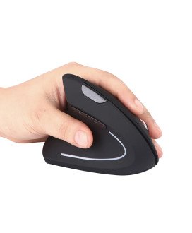 Rato Ergonómico Recarregável Wireless, Para Mão Esquerda - Goeik