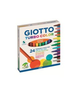 Marcadores de Feltro Turbo Color 24 Cores - Giotto