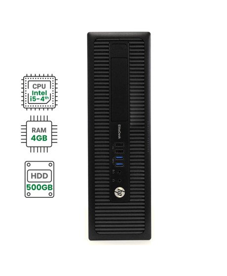 Computador HP EliteDesk 800 G1 SFF - Intel i5-4590, 4GB, 500GB com W10P - Recondicionado