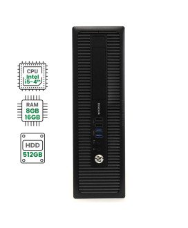 Computador HP EliteDesk 800 G1 SFF - Intel i5-4590, 8GB/16GB, 512GB com W10P - Recondicionado