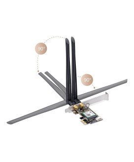 Placa de Rede Cudy WE3000 AX5400 Tri-Band Wi-Fi 6 PCI Express