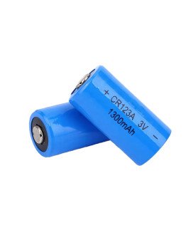 Pilhas de Lítio CR123A, de 3.0V, 1300mAh - Glass Line