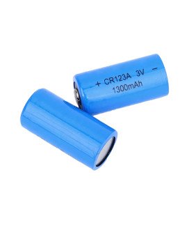 Pilhas de Lítio CR123A, de 3.0V, 1300mAh - Glass Line