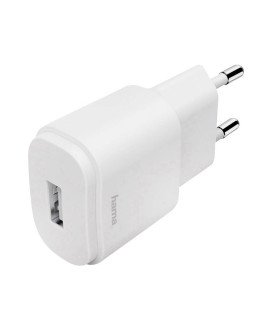 Carregador de Parede 1.2A, com 1* USB - Branco - Hama