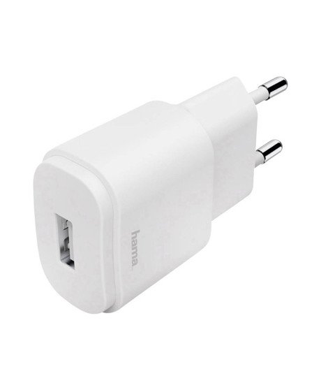 Carregador de Parede 1.2A, com 1* USB - Branco - Hama