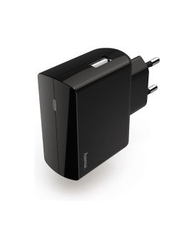 Carregador de Parede de 2.4A, com 1* USB - Preto - Hama