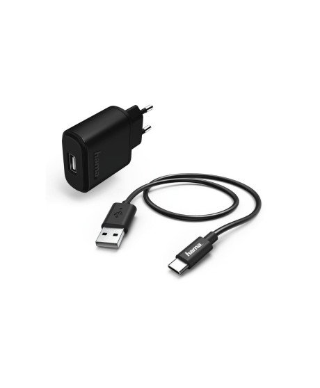 Carregador de Parede com Cabo USB Tipo-C, Power Delivery PD de 2.4A - Hama