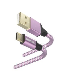 Cabo Adaptador Reflective USB para Micro USB, de 1.5m - Hama