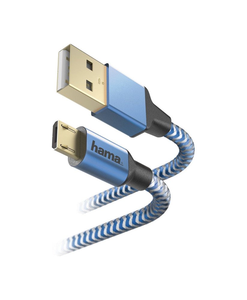 Cabo Adaptador Reflective USB para Micro USB, de 1.5m - Hama