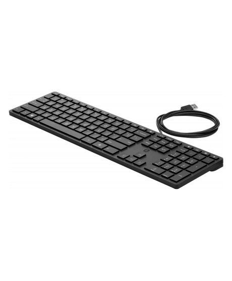 Teclado HP 320K, com cabo USB e teclado numérico