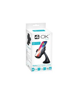Suporte de Carro com Carregador Wireless Qi - 4-OK