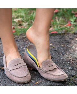 Palmilhas Ortopédicas para Fascite Plantar, em Bege - Goeik