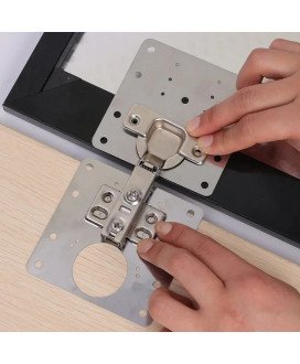 Placas de Reparação de Dobradiças, com Kit de Parafusos - 2 unidades - Goeik