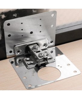 Placas de Reparação de Dobradiças, com Kit de Parafusos - 2 unidades - Goeik