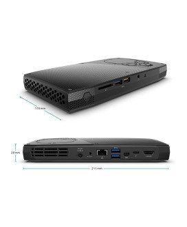 Mini PC NUC SPB-SI, Intel Core i7-6770HQ, 16GB, 512GB NVME com W10P - Recondicionado