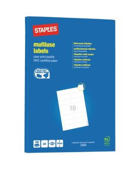 Etiquetas Multiusos para Jato de Tinta, Laser e...