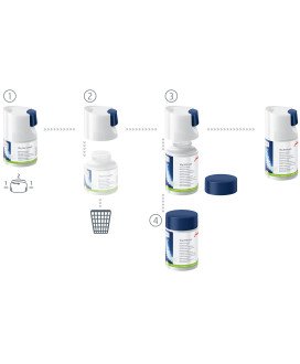 Produto de limpeza do sistema de leite minipastilhas, Frasco de abastecimento 90g - Jura