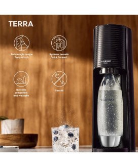 Máquina de Gaseificação Terra Starter Kit Black - Sodastream