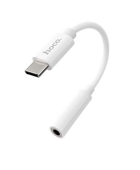 Cabo Adaptador de Áudio LS30 Tipo-C para 3,5mm - Branco - Hoco