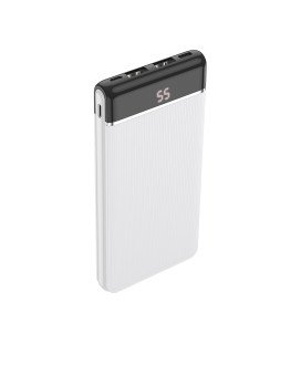 Powerbank Hoco J59A 10000mAh com USB/ USB-C LED - Branco