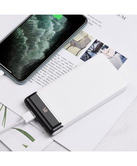 Powerbank Hoco J59A 10000mAh com USB/ USB-C LED - Branco