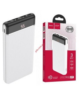 Powerbank Hoco J59A 10000mAh com USB/ USB-C LED - Branco