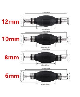Bomba Manual de pré-alimentação de combustível - Gasolina/Gasóleo - 6, 9, 10 e 12 mm - Goeik