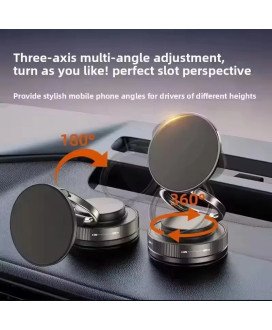 Suporte de telemóvel magnético de ventosa Magsafe 360°, ajustável, a vácuo - Goeik